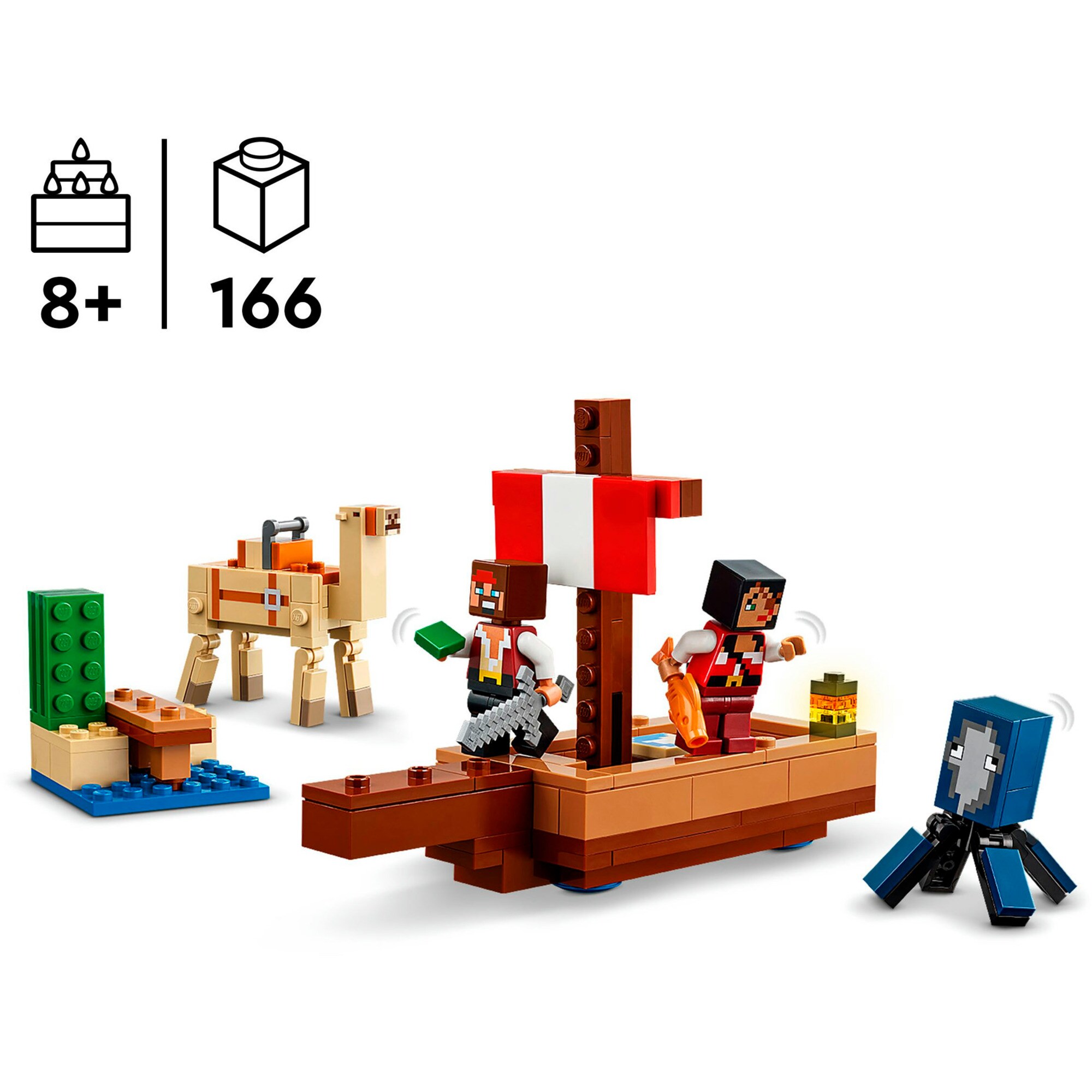 LEGO Konstruktionsspielzeug Minecraft Die Piratenschiffreise