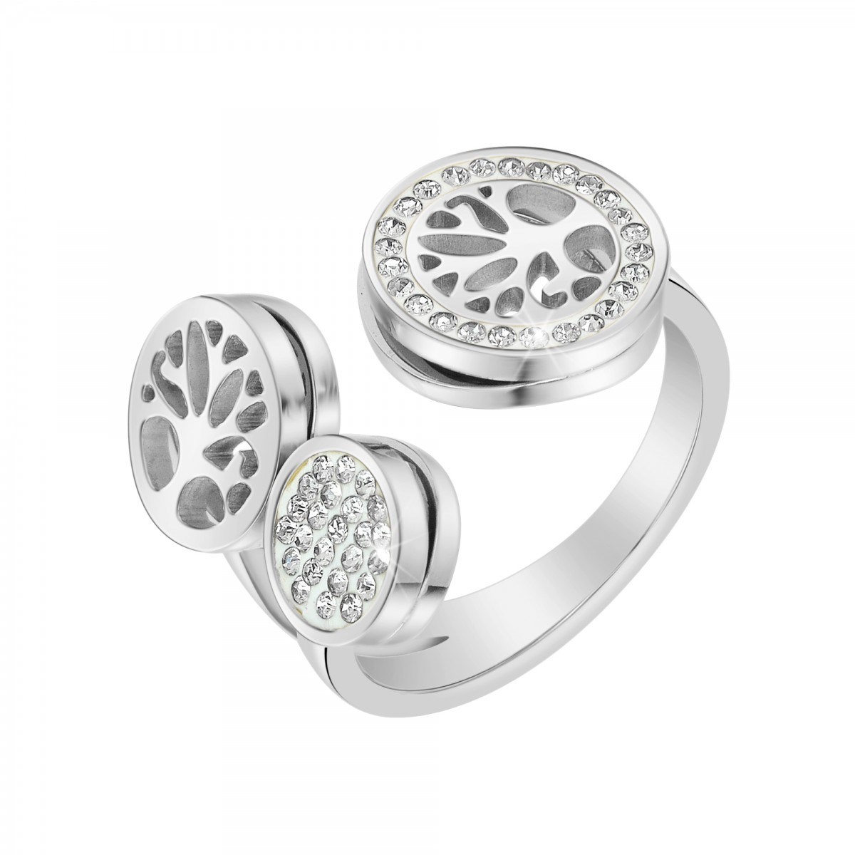 Bague arbre de vie  SC Crystal ornée de Cristaux scintillants