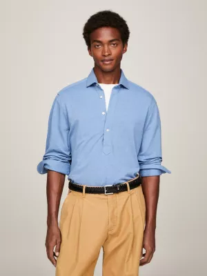 Camisa Popover Piquet de Corte Regular