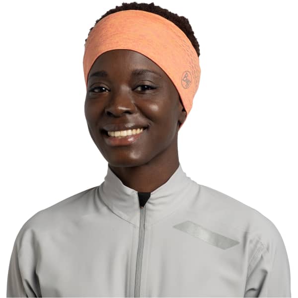Bandeau ski BUFF DRYFLX HEADBAND SOLID CYBERPINK