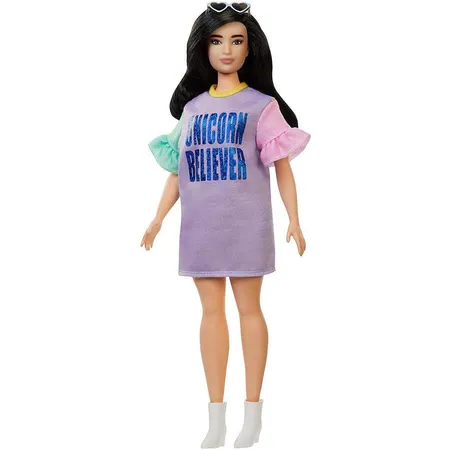 Barbie Fashionista pastellfarbenes Kleid