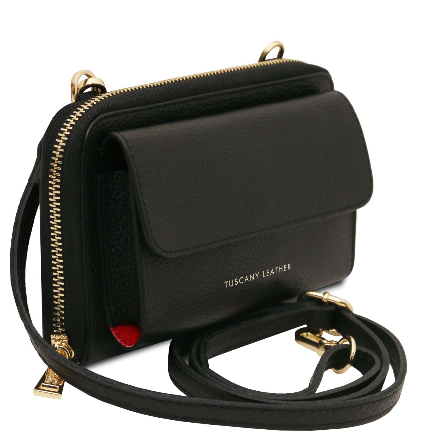 TL142433 – Urania – leren Portemonnee/phone holder with strap