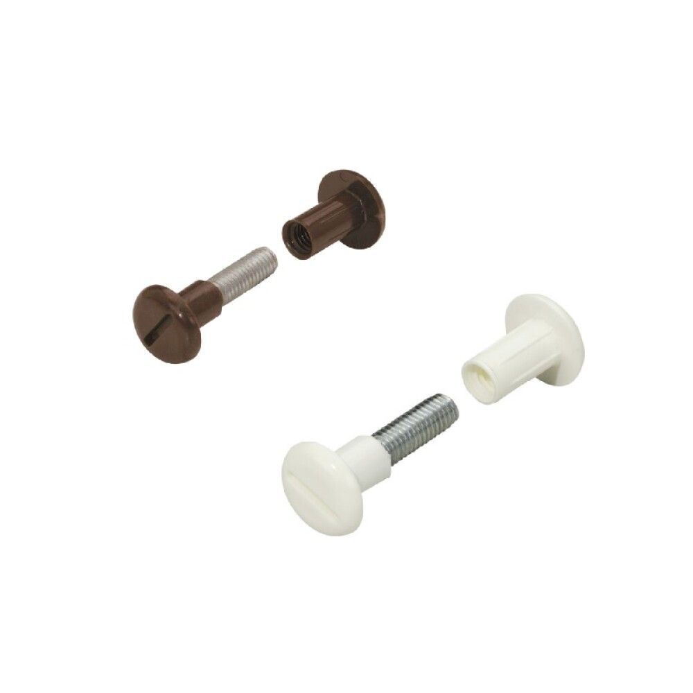 KOBLINGSSKRUE STABILIT30-45MM HVIT/BRUN