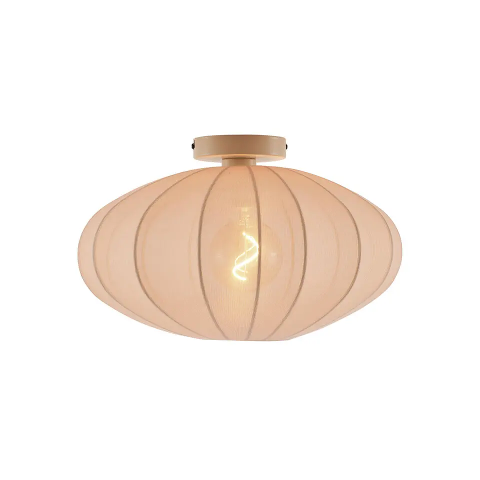 Qazqa plafondlampen bida beige e27