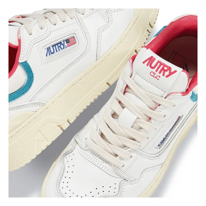 Autry Baskets CLC Low Cuir Bicolore | Bleu
