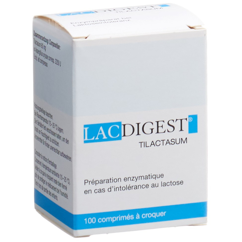 LACDIGEST Kautabl Ds 100 Stk<br>100 Stück, Dose, Kautablette