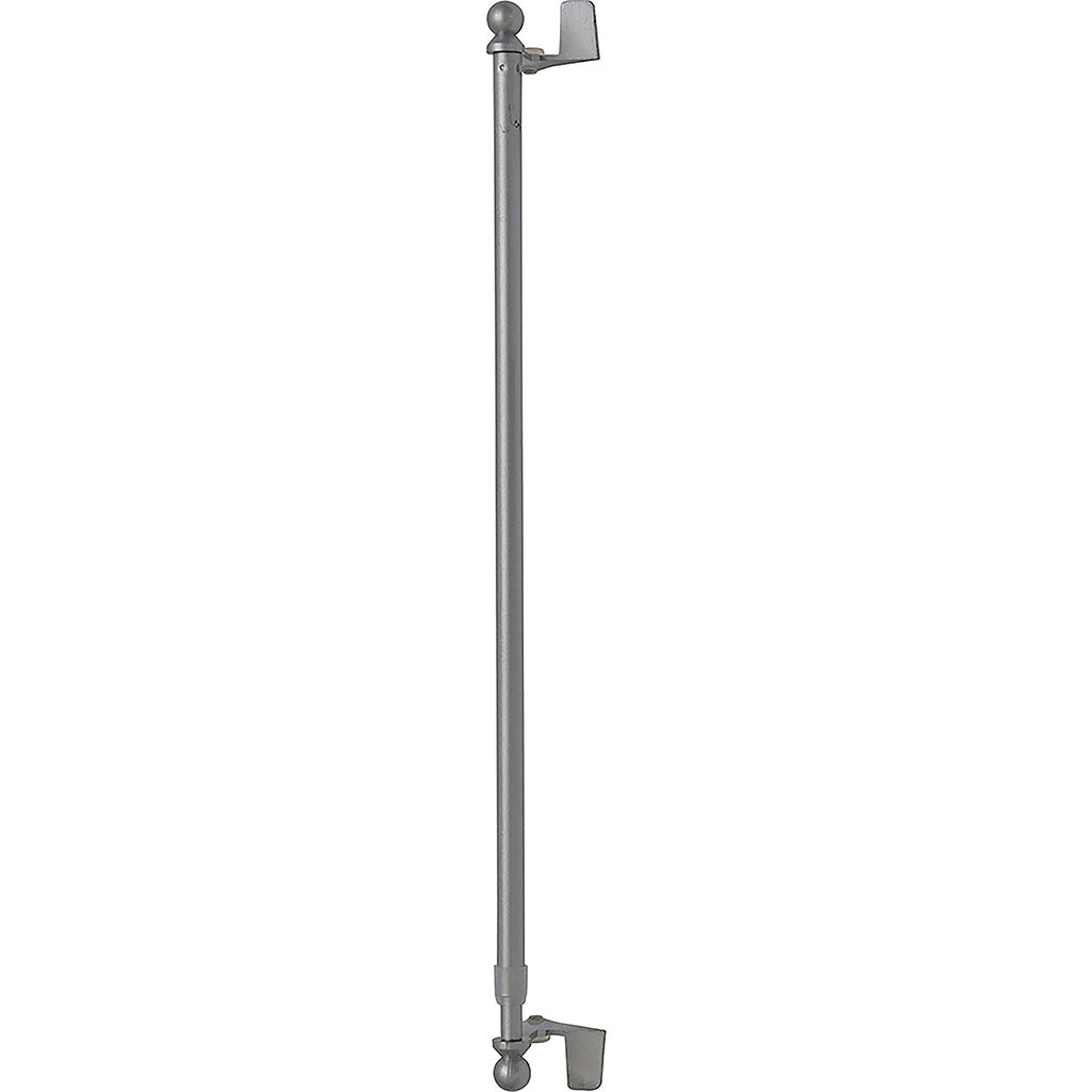 Tringle extensible autobloquante 30-50cm argentée D 9mm