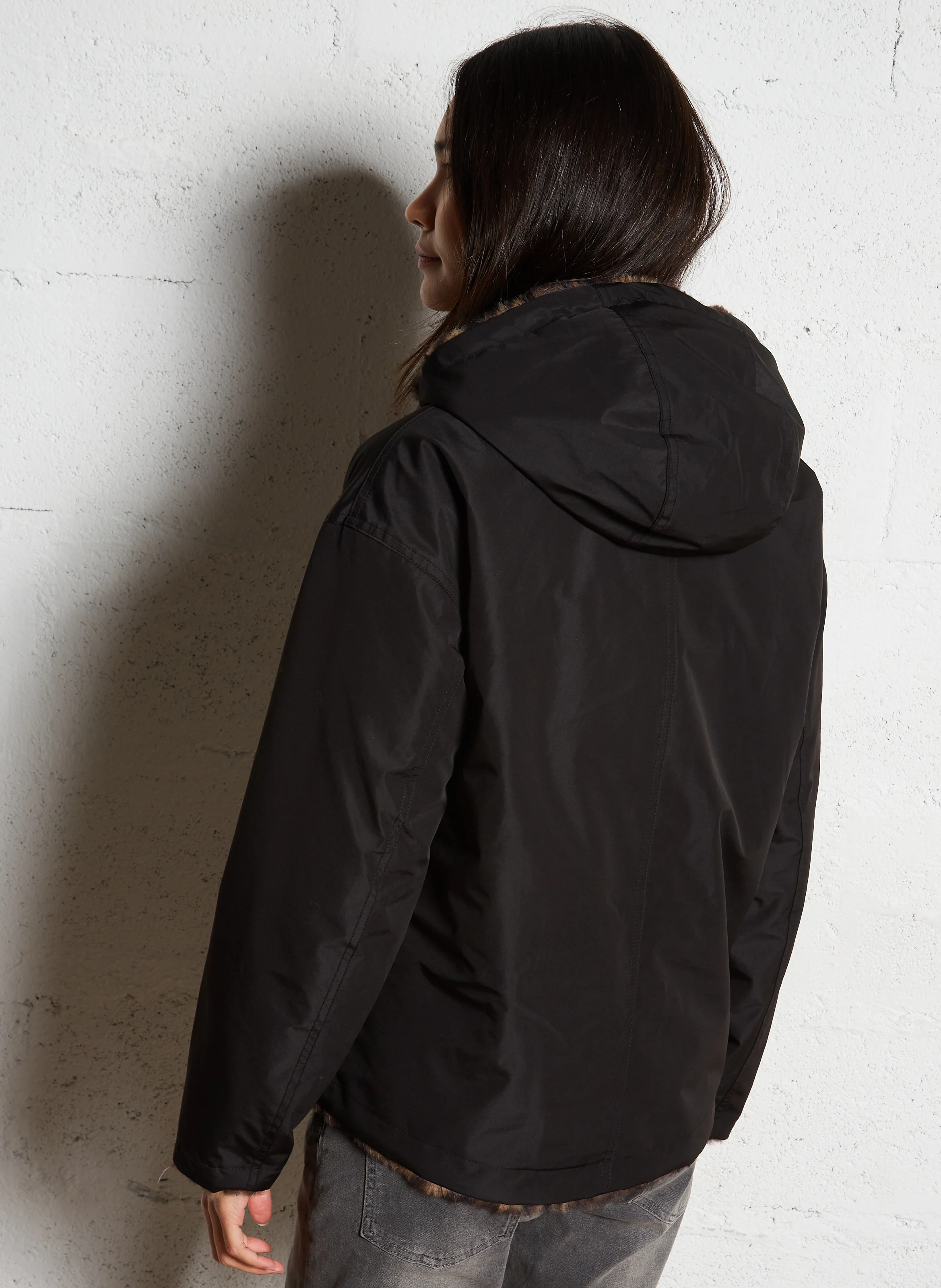 VITA - Parka réversible à capuche| Noir