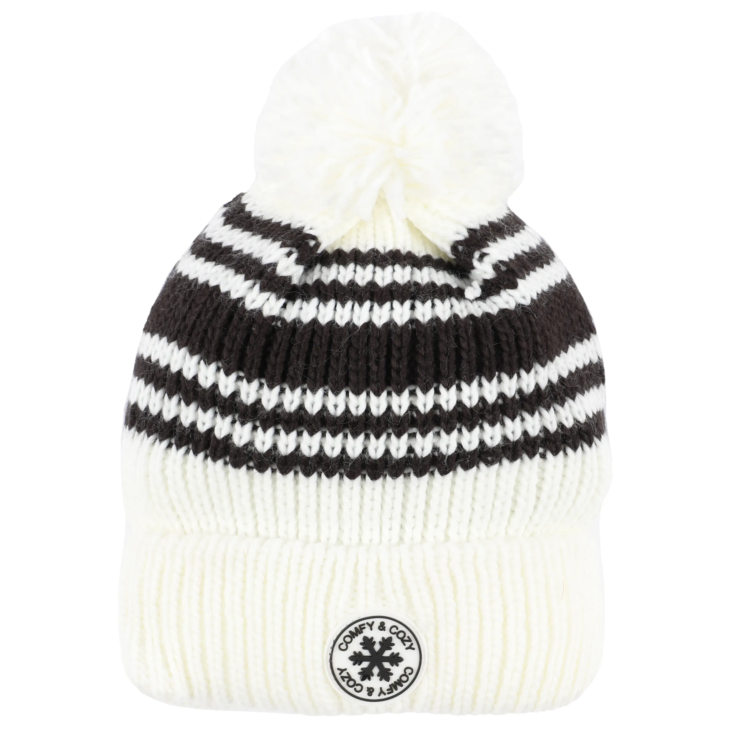 Damen Mütze mit Pompom