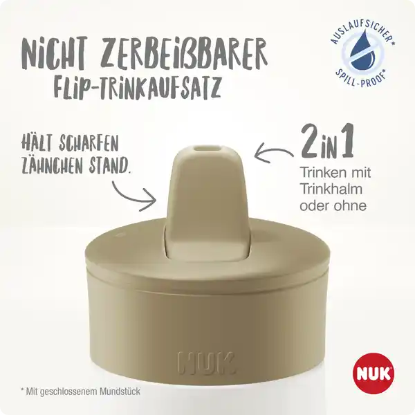 Mini-Me Flip Trinkflasche Edelstahl flieder 500ml, ab 12 Monate