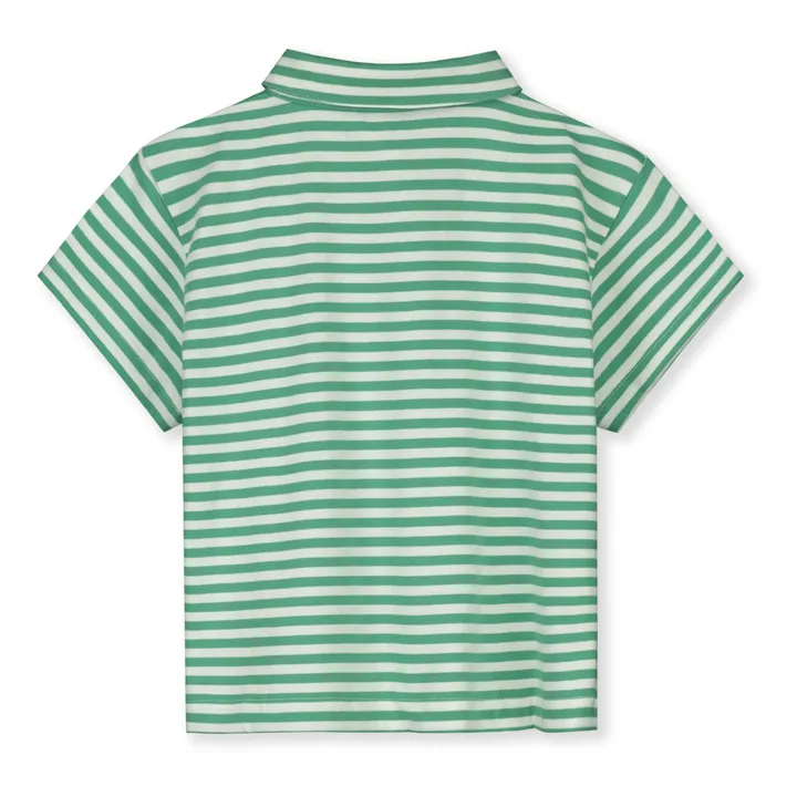 Gray Label Chemise Rayée Coton Bio | Vert Menthe