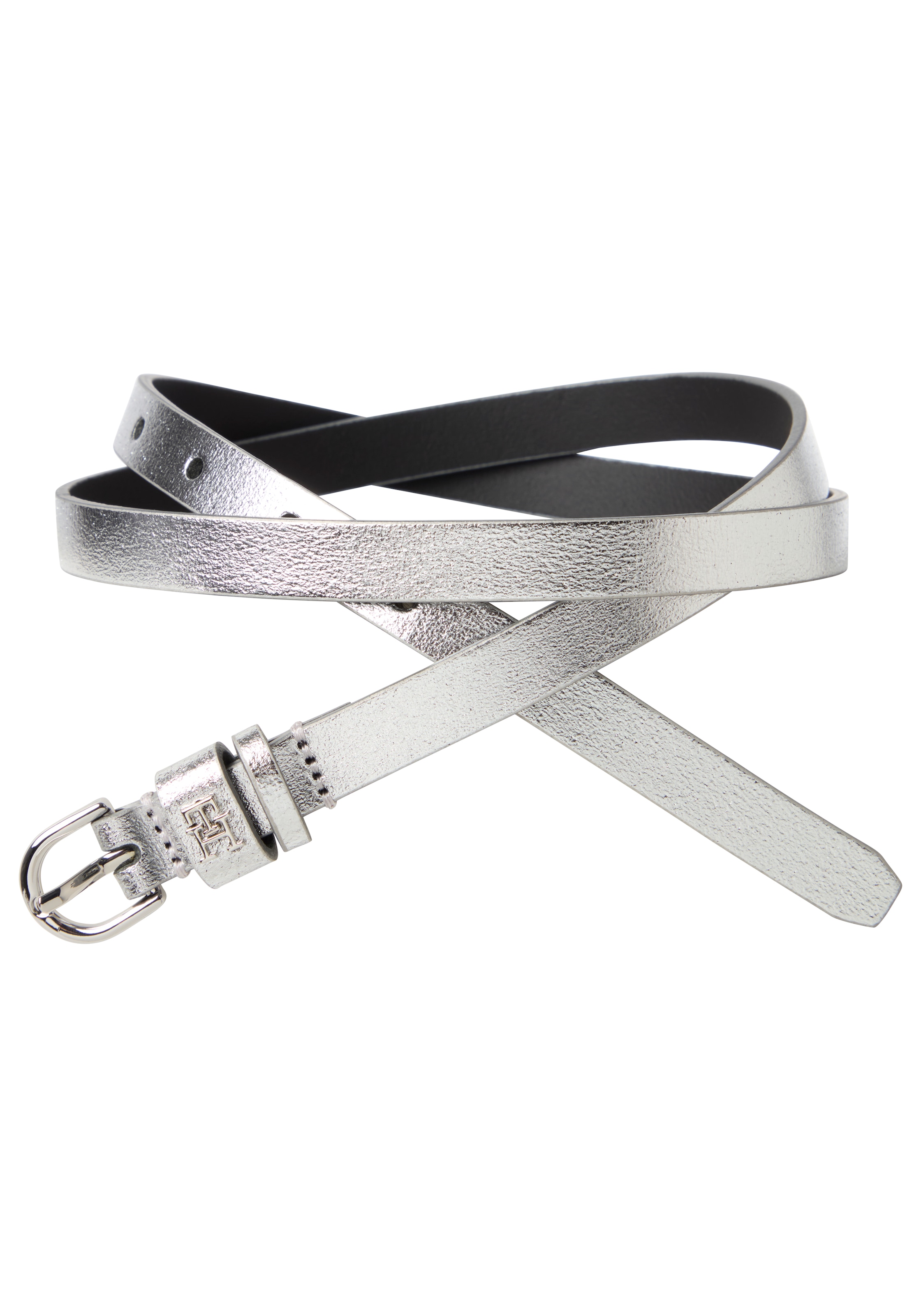 Tommy Hilfiger Ledergürtel , Metallic-Finish, Leder