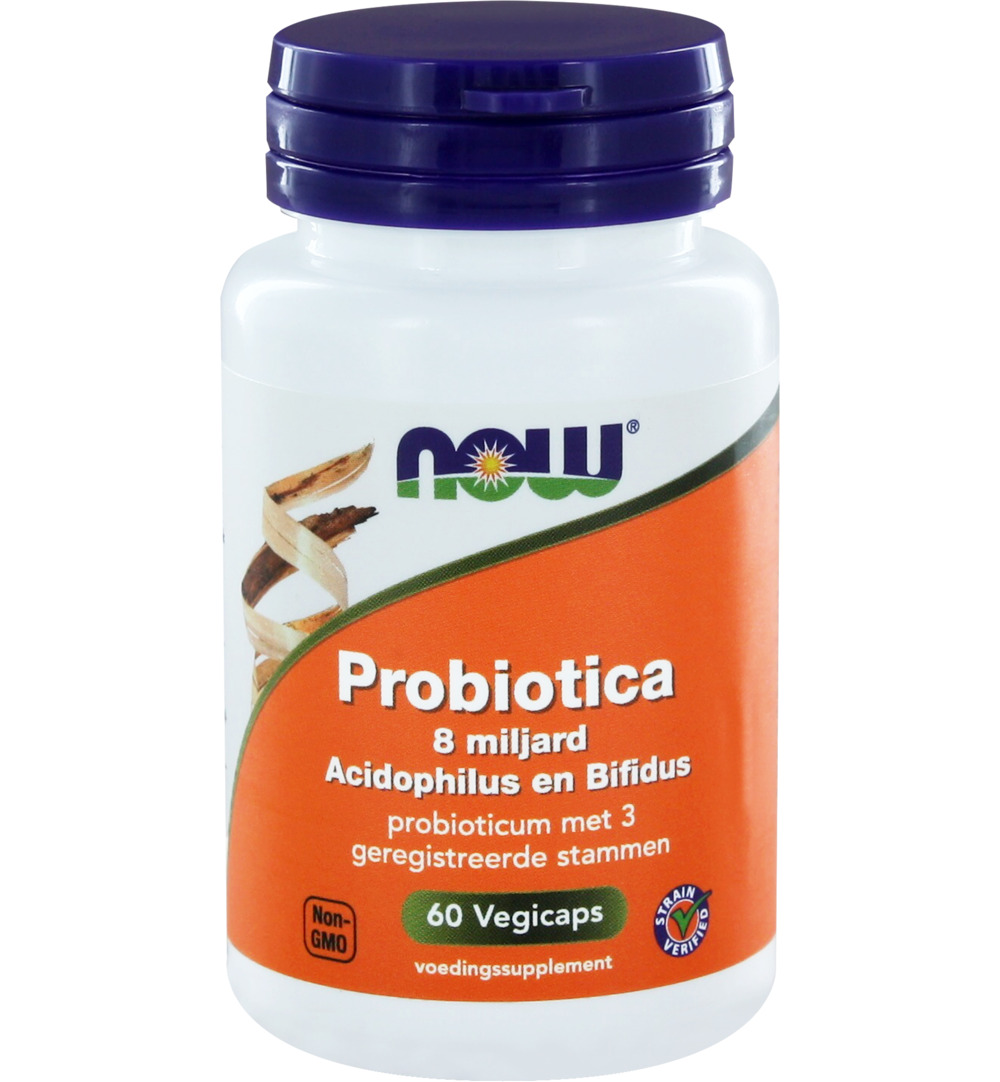 Now Probiotica 8 Miljard Acidophilus En Bifidus (60 vega capsules)