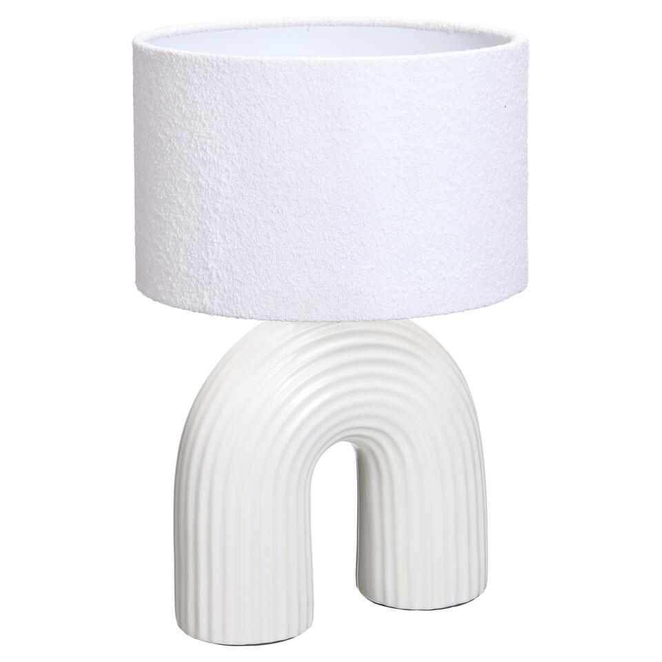 Lampenkap Boucle Wit ø 25 cm