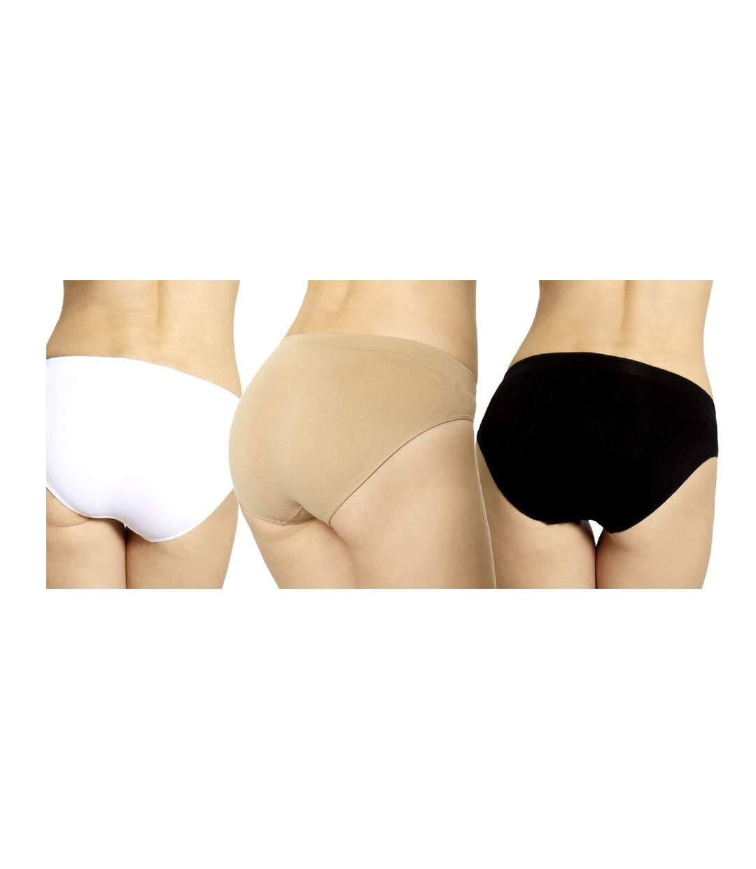Culotte Unie pour Femme Qualité et Confort Pack de 6 Culottes 08030101