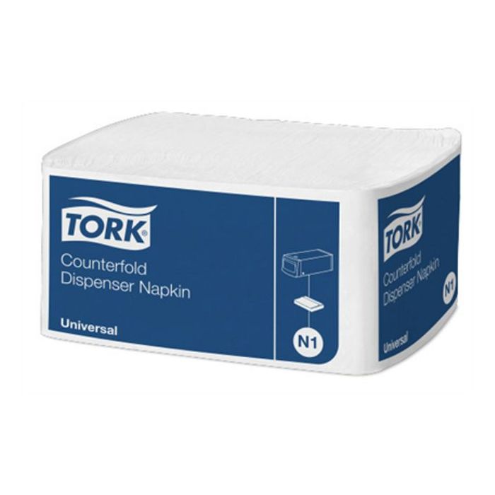 Tork Servetten 10935 7200st Counter fold Dispenser servetten 30x33cm 7200st 1-laags Wit