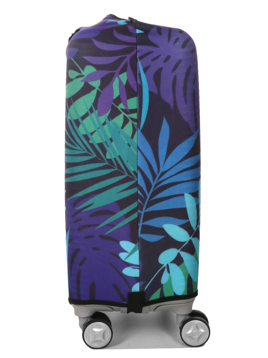 Housse de valise Periea Green and Blue Palm Leaves S