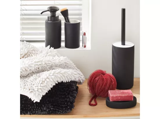 Set de salle de bain 3 pièces en céramique noir