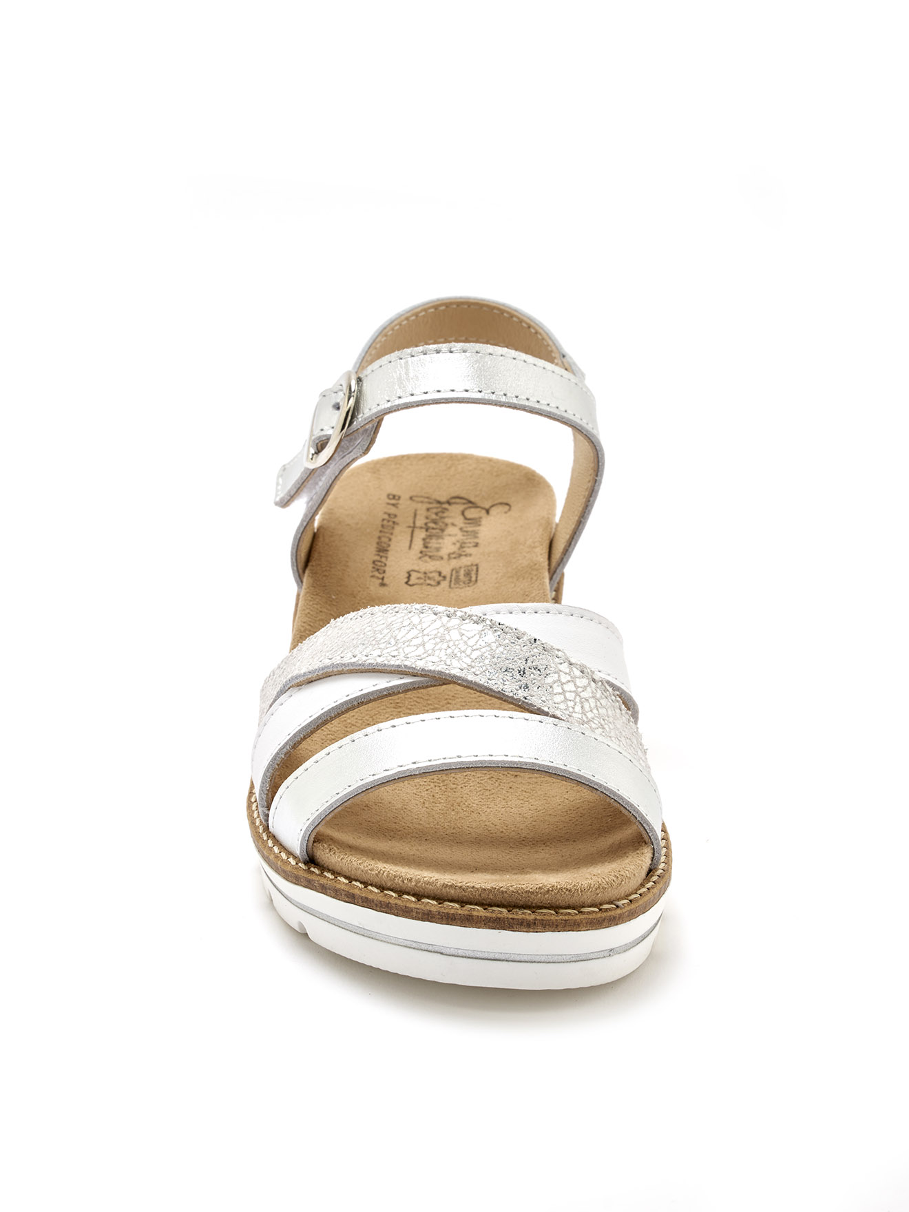 Sandales cuir compensées