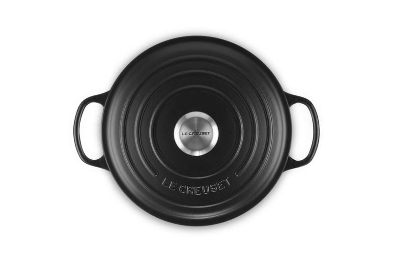 LE CREUSET Gourmet Bräter 24cm Schwarz SIGNATURE