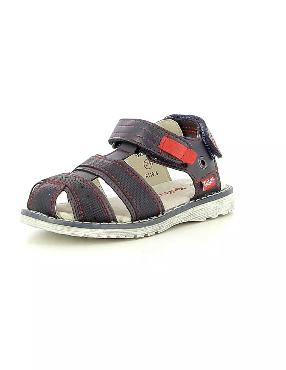 KICKERS PEPSTER - Sandales & nu-pieds Marinerouge