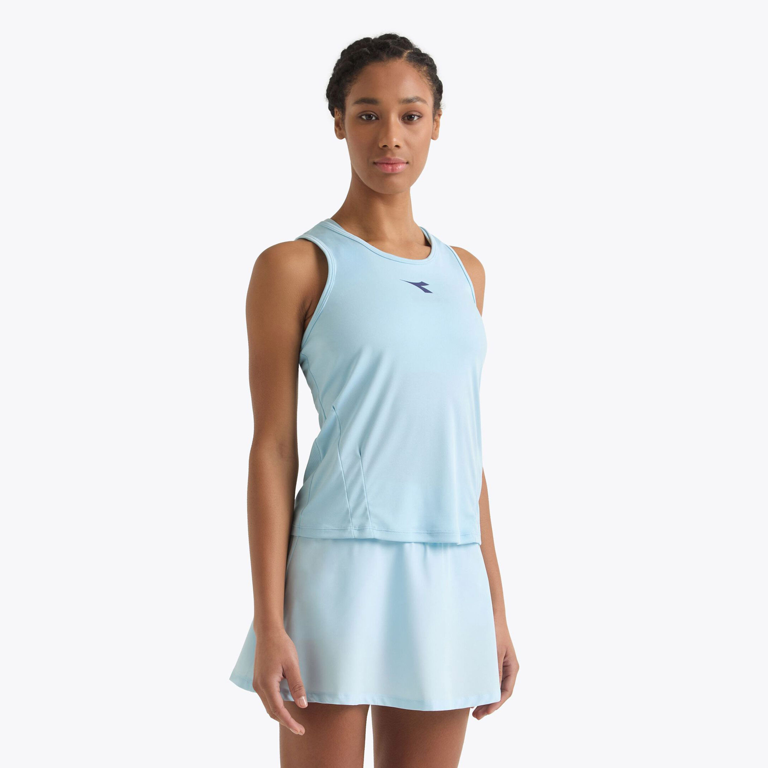 Diadora L. Core Débardeur Tank Top Femmes - Bleu Clair