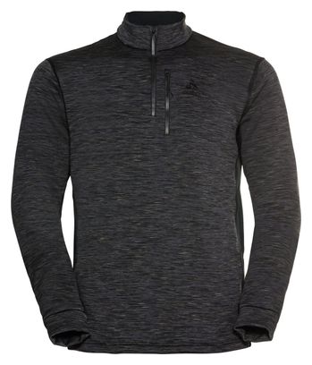 Pull 1/2 Zip Odlo Berra Noir Gris