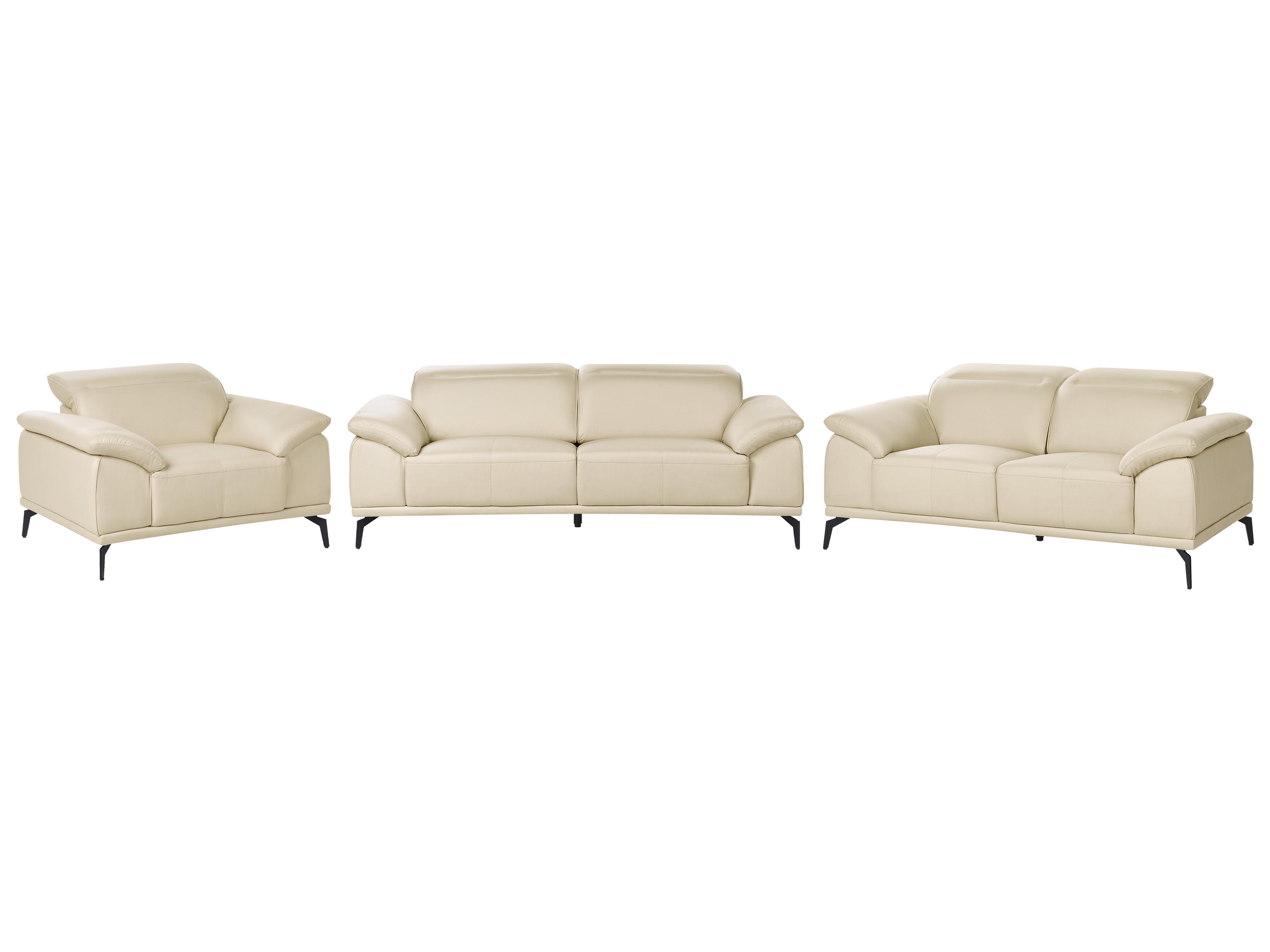 Bankenset 6-zits VEJEN Kunstleer Beige