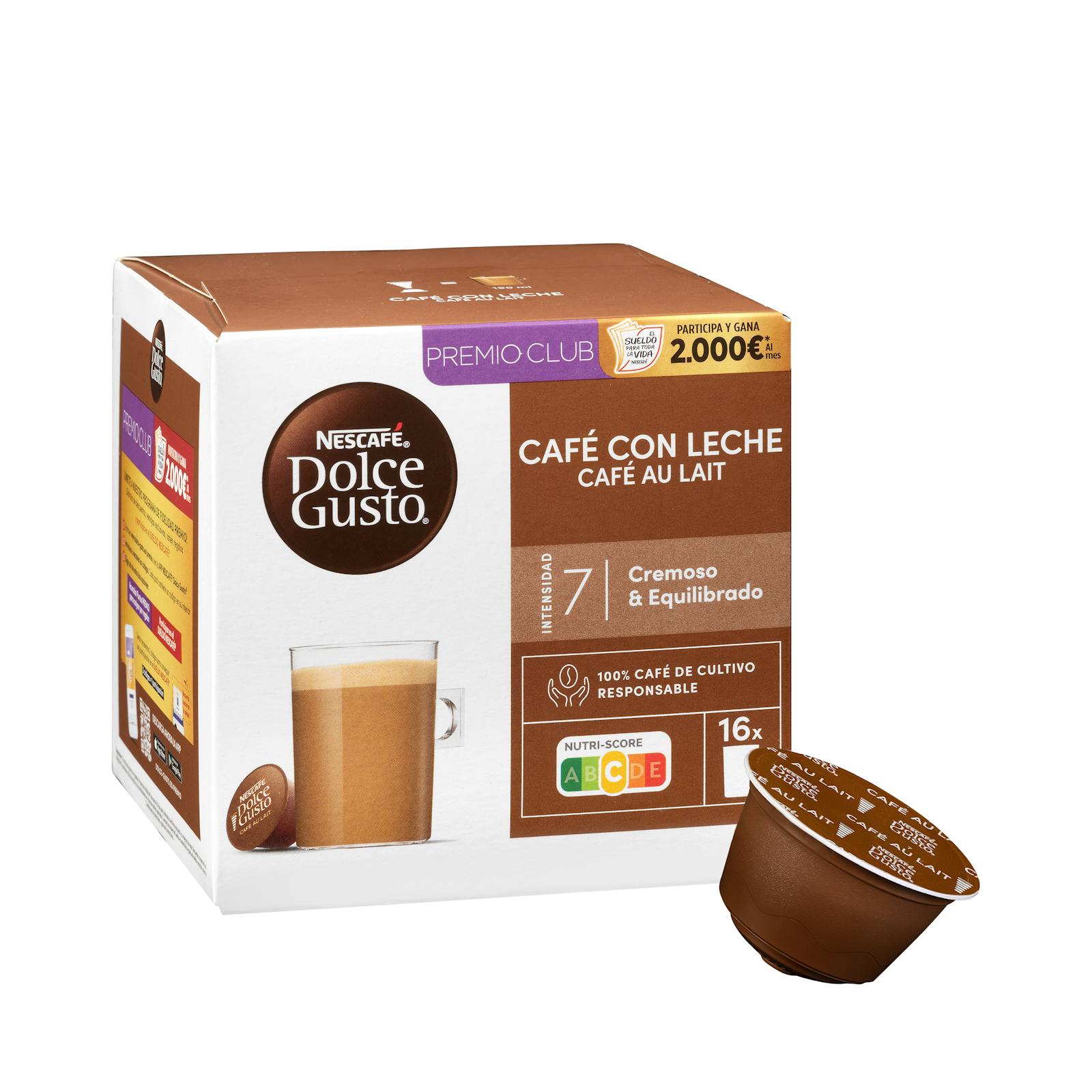 Capsules de café Dolce Gusto au lait