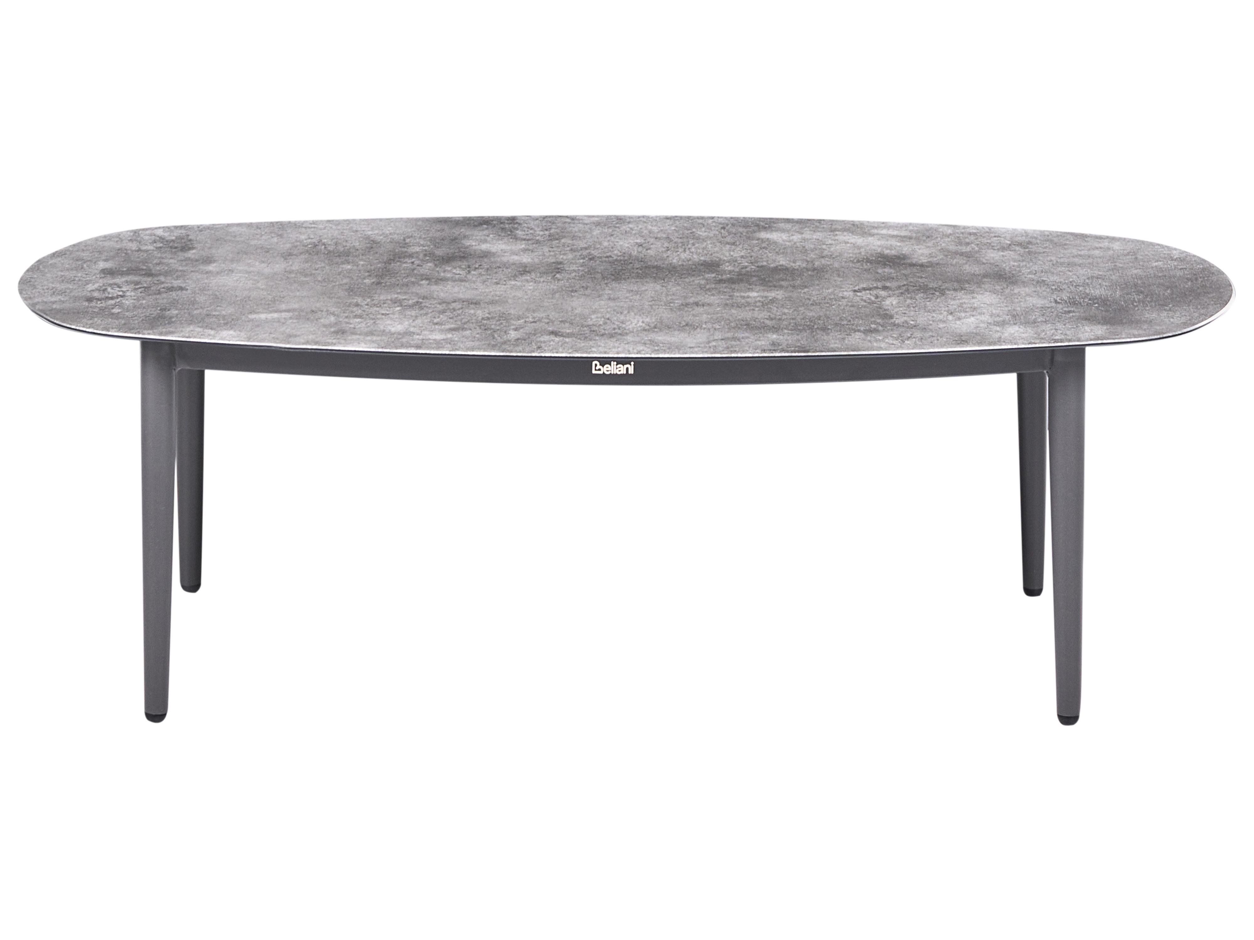 Tuin hoekloungeset met tafel 3-zits LEFFE rechtszijdig Metaal Grijs