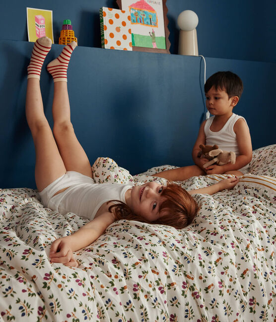 Housse de couette et taie pour enfant imprimés fruits