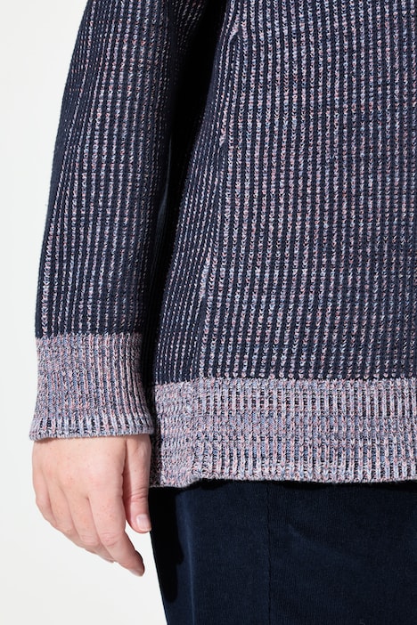 Pullover, Strickmuster, Rundhals, Langarm, Biobaumwolle