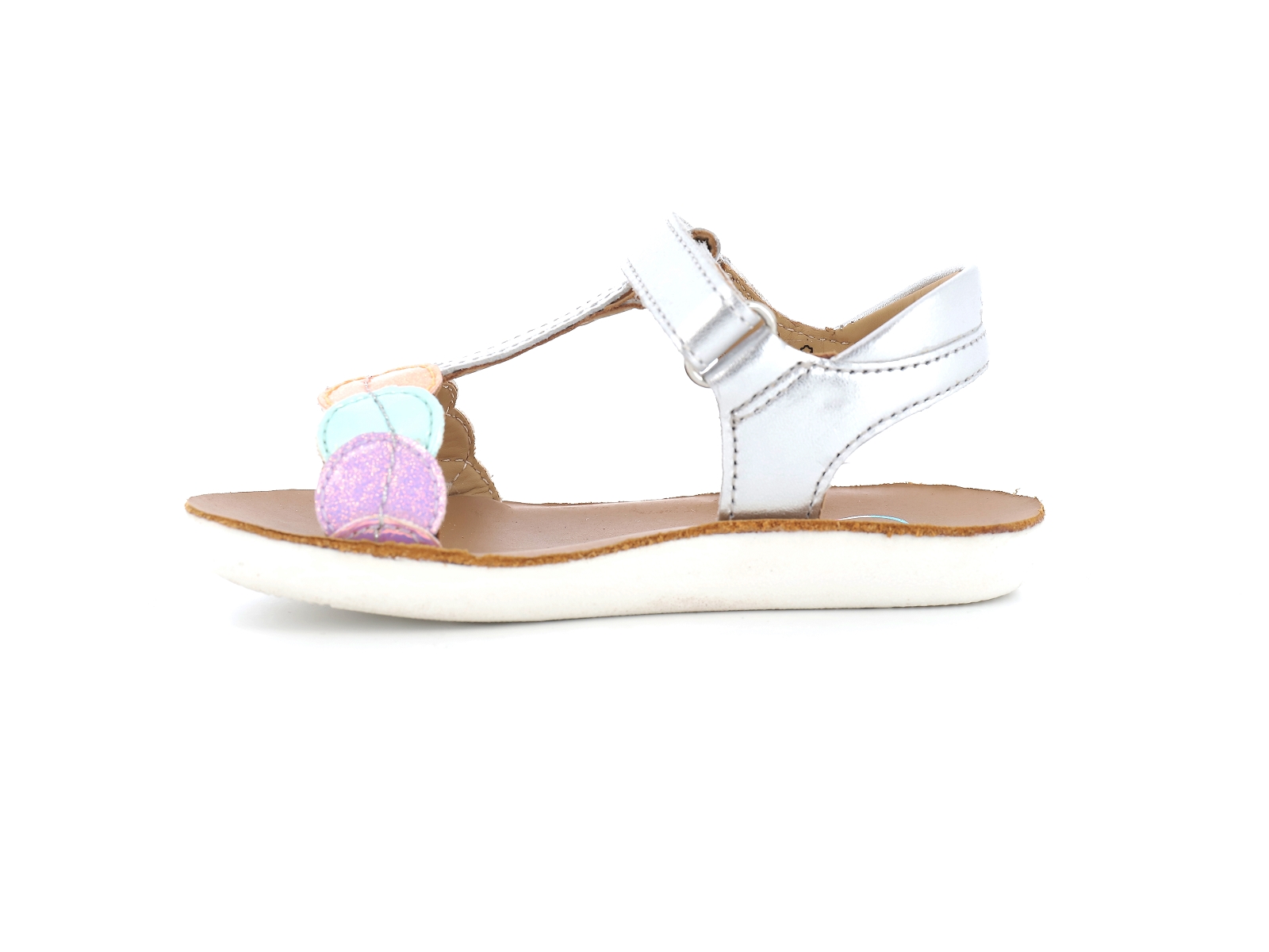 Shoopom-GOA DOTS Cuir Argent