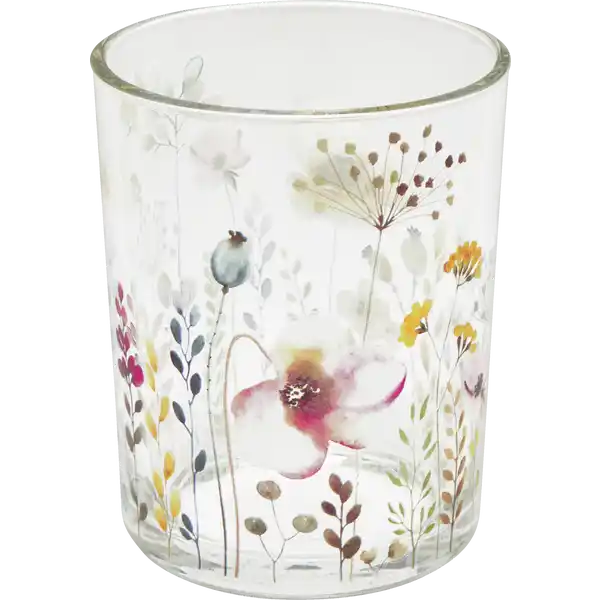 Glaswindlicht Trockenblumen gross