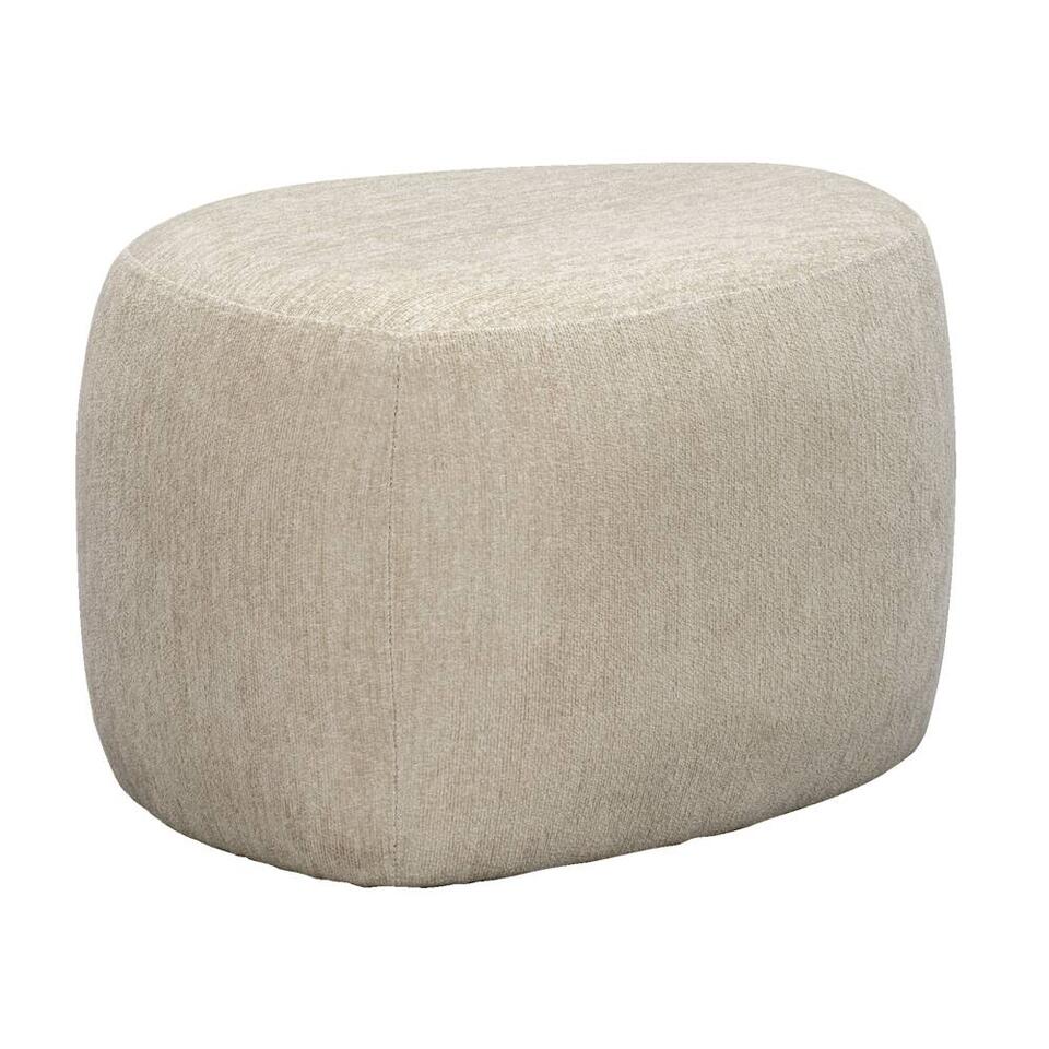 Poef Kacy - beige - 38x60x48 cm