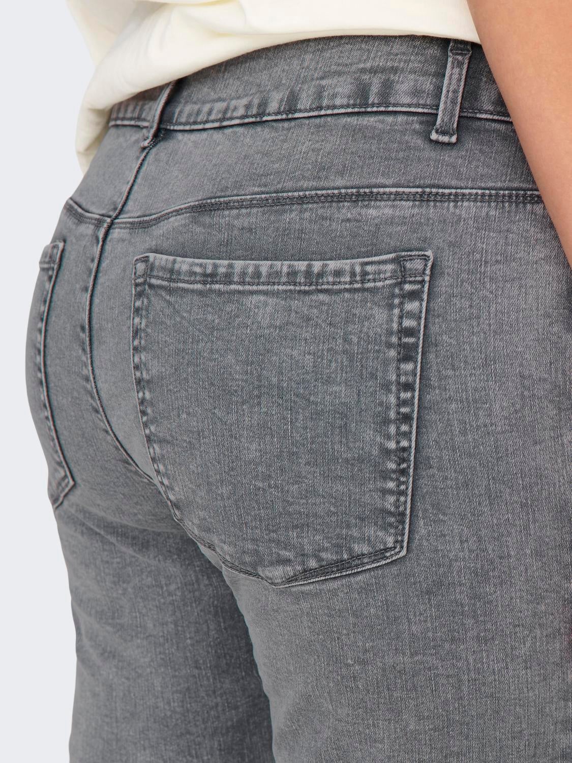 CARANNA Mittlere Taille Skinny Fit Jeans Medium Grey Denim