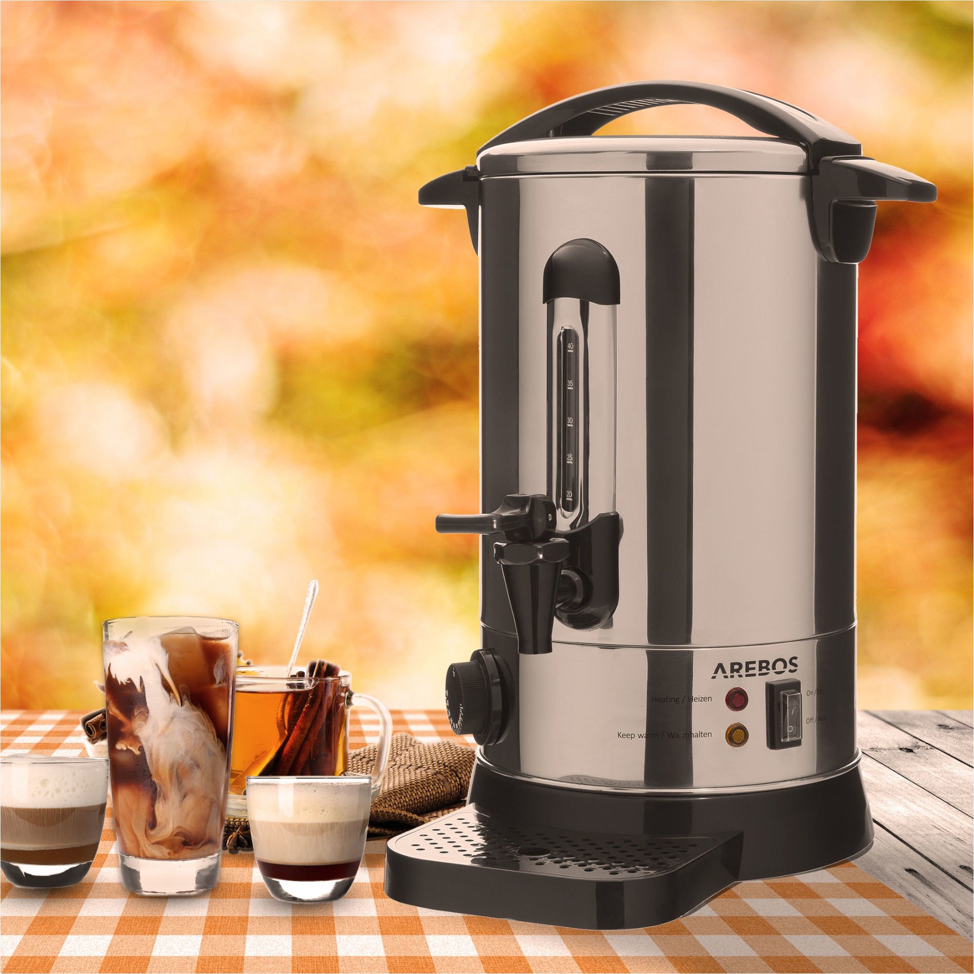 Glühweinkocher 8,8L 950W Edelstahl