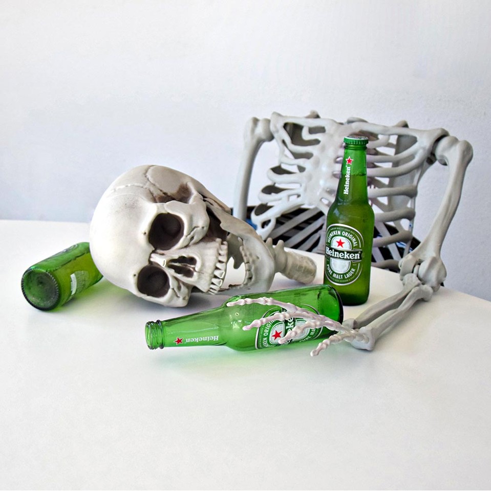 Halloween Skelet - Menneskestørrelse 170 cm