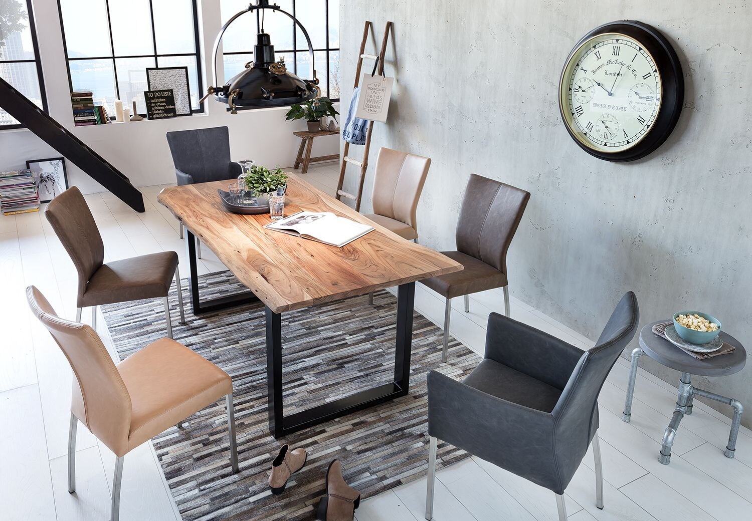Tisch 160x85 Akazie natur Küchentisch Esstisch Speisetisch Esszimmer Wohnzimmer