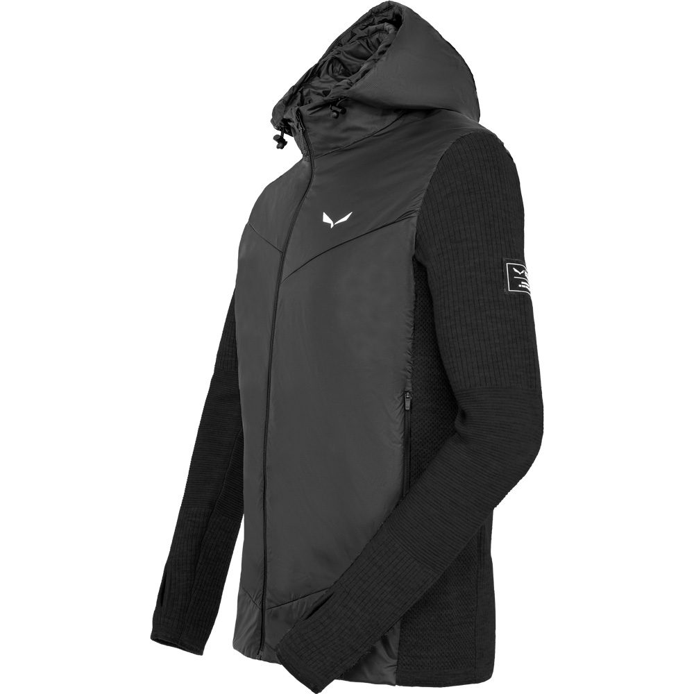 SALEWA Fanes Engineerd Merino Hybridjacke Herren black out