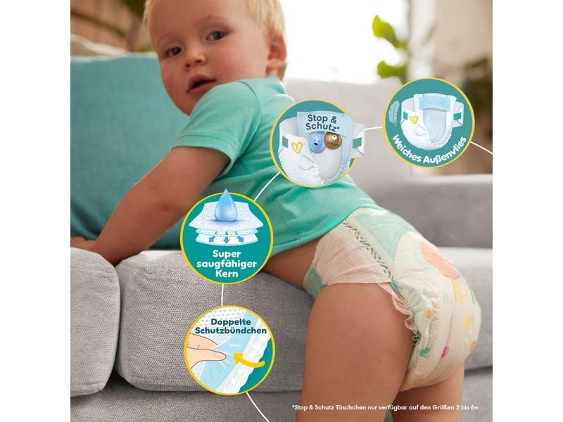 Pampers Windeln Baby Dry Midi Grösse 3 Monatsbox 6-10 kg, 222 Stück