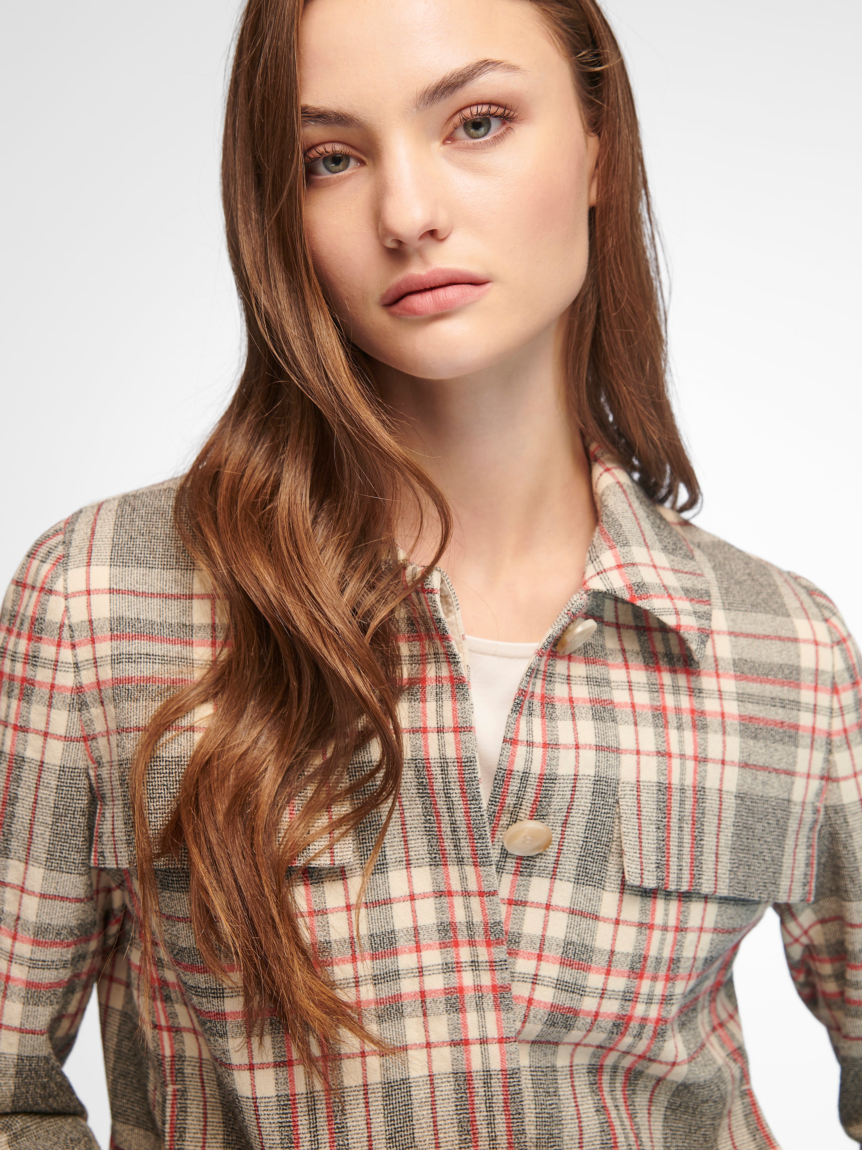 Jacke mit Hemdkragen