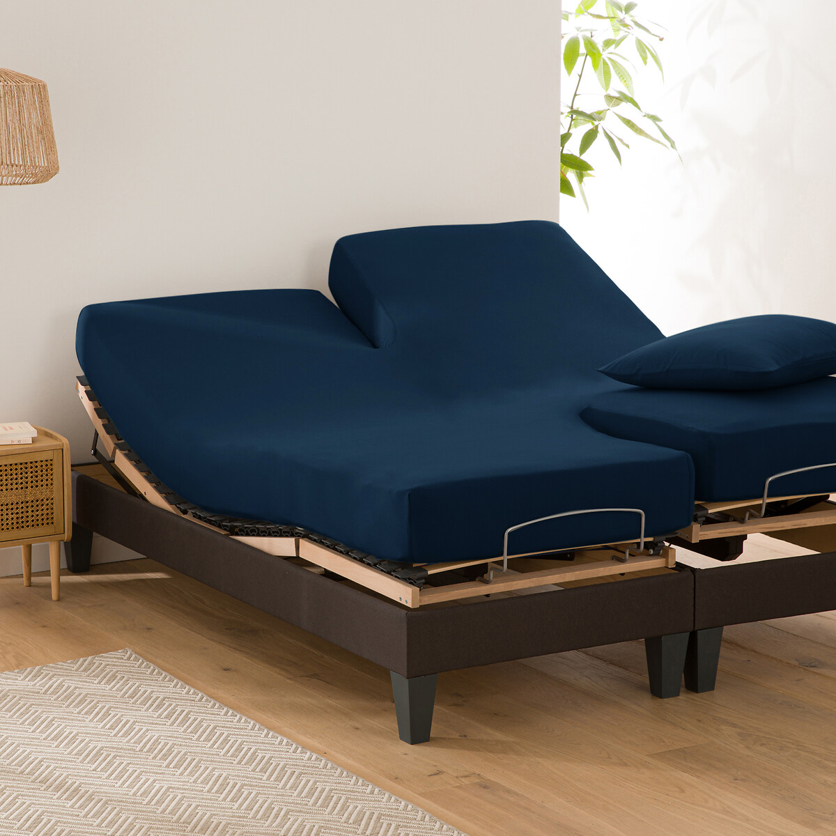 LA REDOUTE INTERIEURS<br>Lençol de malha com elástico, base de cama ajustável, Scenario