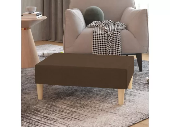 Repose-pied Marron 78x56x32 cm Tissu