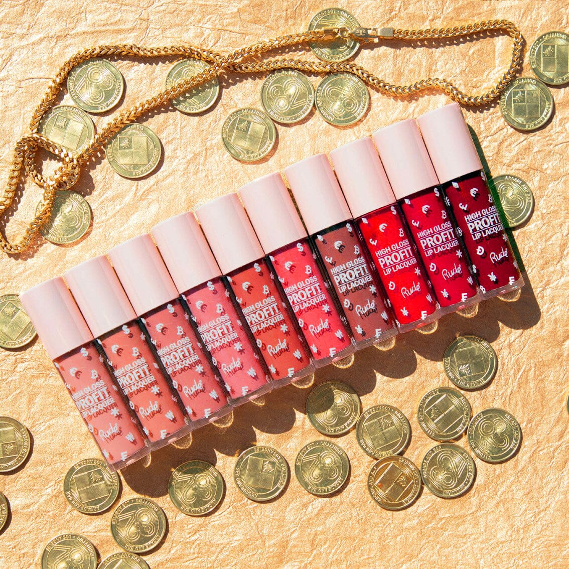 Rude Cosmetics High Gloss Profit Lip Lacquer Euro -