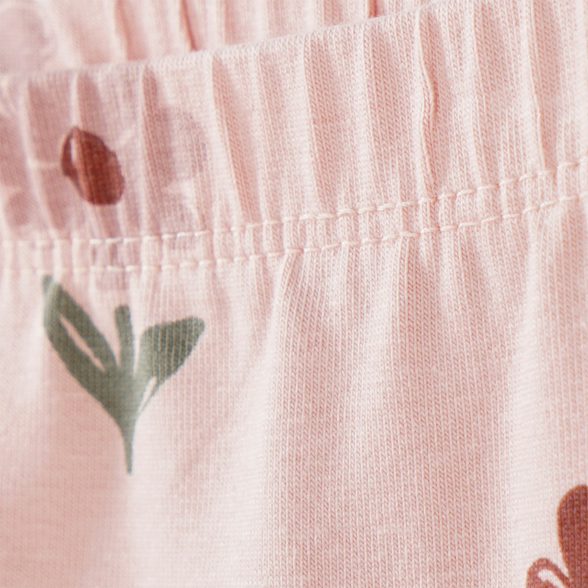 Topomini Pure Collection 2 Baby Leggings mit Blümchen rosa / dunkelrosa