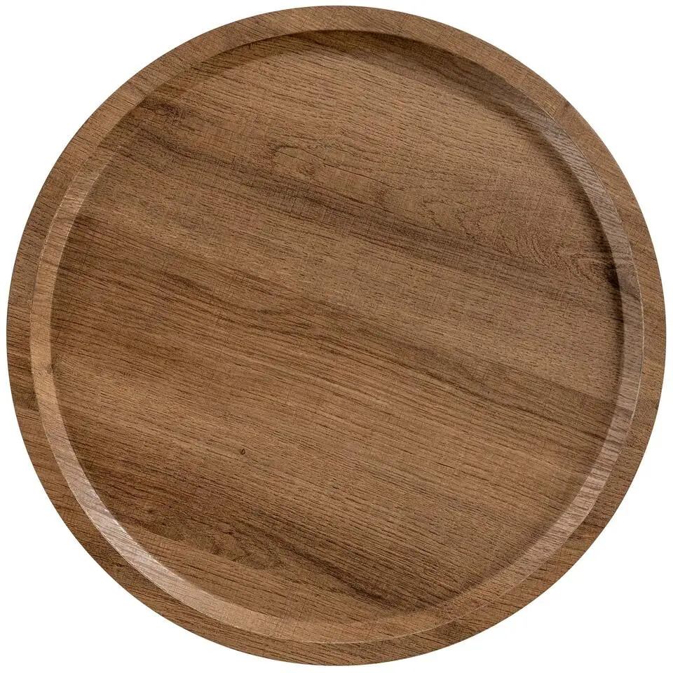 CLP Bijzettafel Aspen mat zwart Frame - Hout - bruin