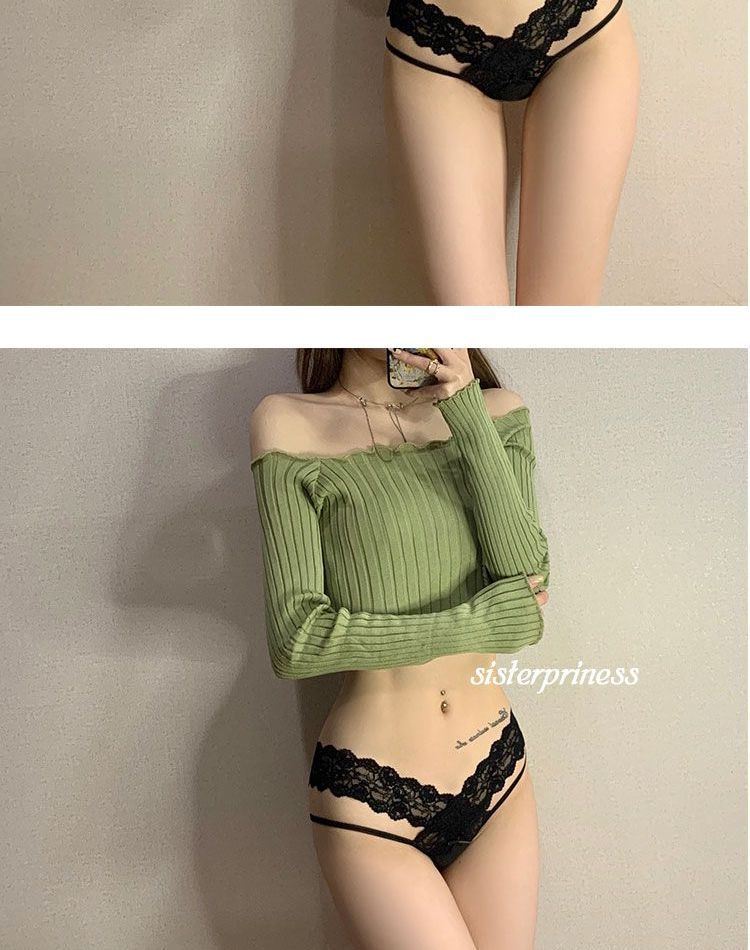 LONGNIGHT - Kanten panty met uitsparingen