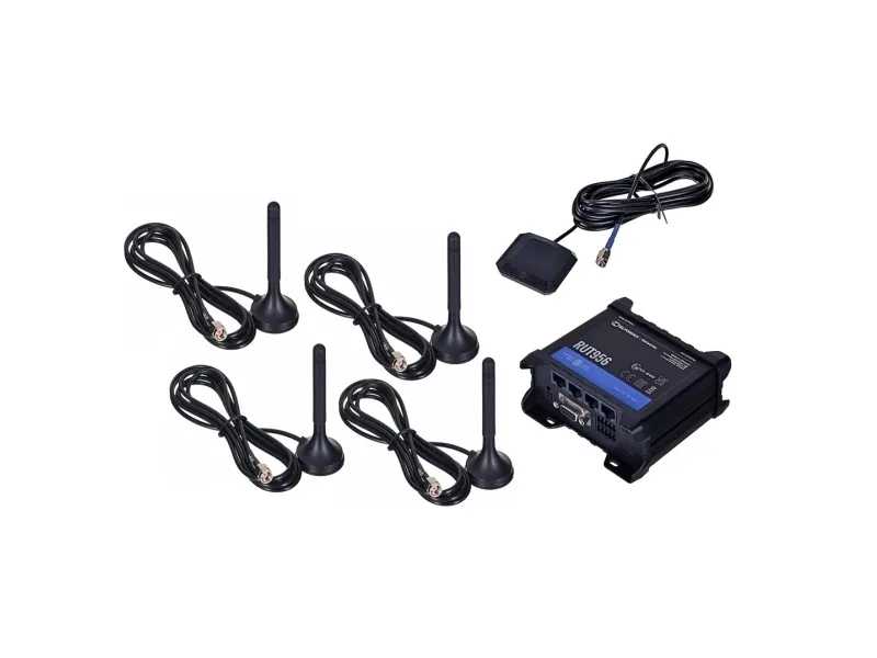 Teltonika RUT956 - Trådløs router - WWAN - 3-ports-switch - Wi-Fi - 2,4 GHz - 3G, 4G, 2G - DIN monterbar på skinne