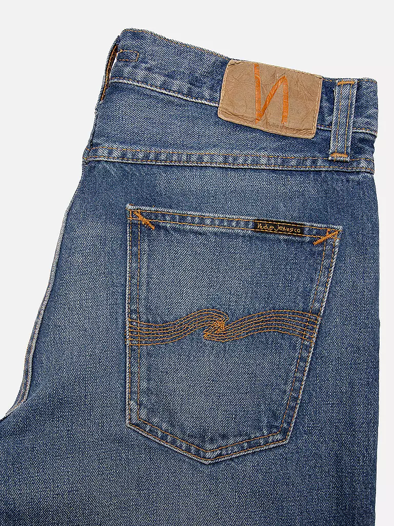 NUDIE JEANS Denim Jeans Straight Fit STEADY EDDIE blau